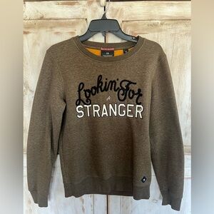 Rare Scotch & Soda circa fall 2017 sweater “Looking For A Stranger” (S)
